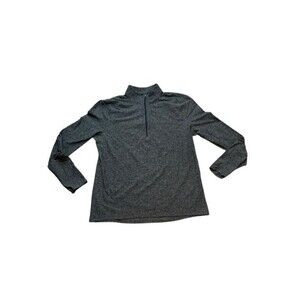 Zip Green Heathered Pocket Thumb Holes